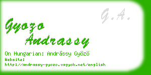 gyozo andrassy business card