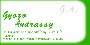 gyozo andrassy business card